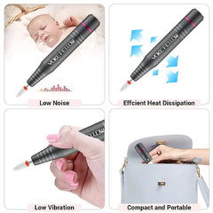 35000/30000RPM Electric Nail Drill Machine for Manicure Milling Cutter Set for Gel Polishing Nail Drill Pen Salon Nail Equipment