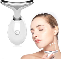 Beauty Facial Massager, 3 Color Wavy Acne Beauty Microcurrent Facial Device Skin Firming for Face Neck Beauty Device, Neck Tightening Face Shaper for Jawline Anti-Aging Device Face Lifting Face Slimming Skin Care Routine Beauty Daily Comfort