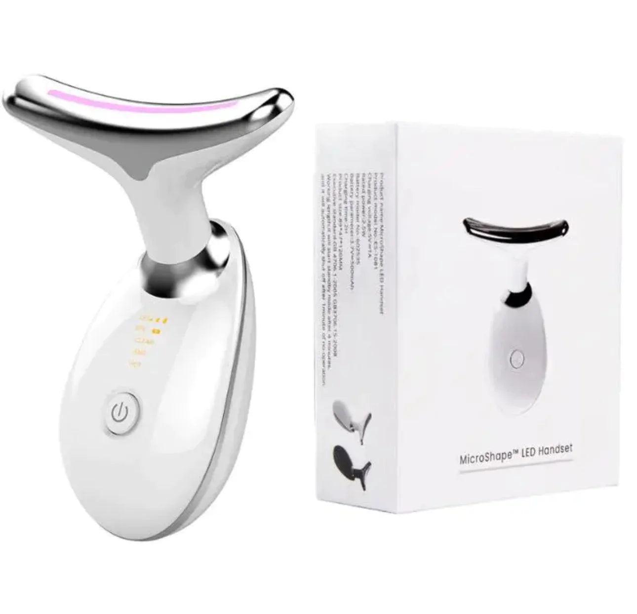 Beauty Facial Massager, 3 Color Wavy Acne Beauty Microcurrent Facial Device Skin Firming for Face Neck Beauty Device, Neck Tightening Face Shaper for Jawline Anti-Aging Device Face Lifting Face Slimming Skin Care Routine Beauty Daily Comfort