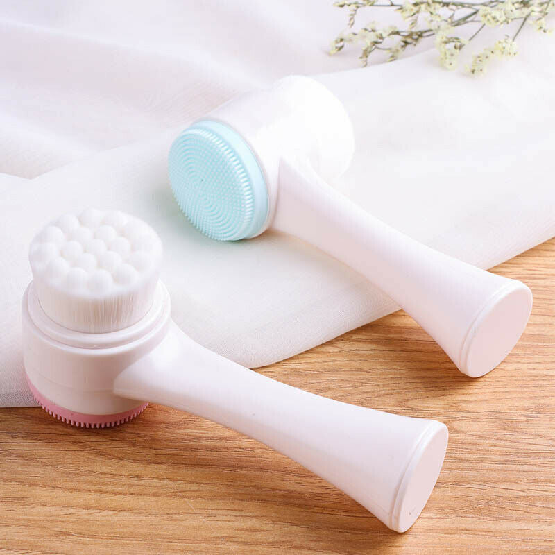 Cepillo Facial Face Cleansing Silicone for Washing Skin Care Facial Cleansing Brushes 2In1 Facial Massage Brush Beauty Skincare